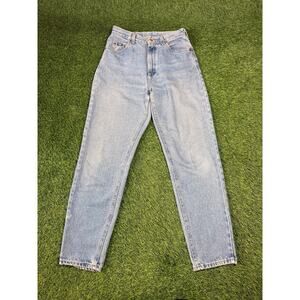 Vintage Lee Mom Jeans Womens 10 High Waist Light Wash Distressed Tapered  Y2K